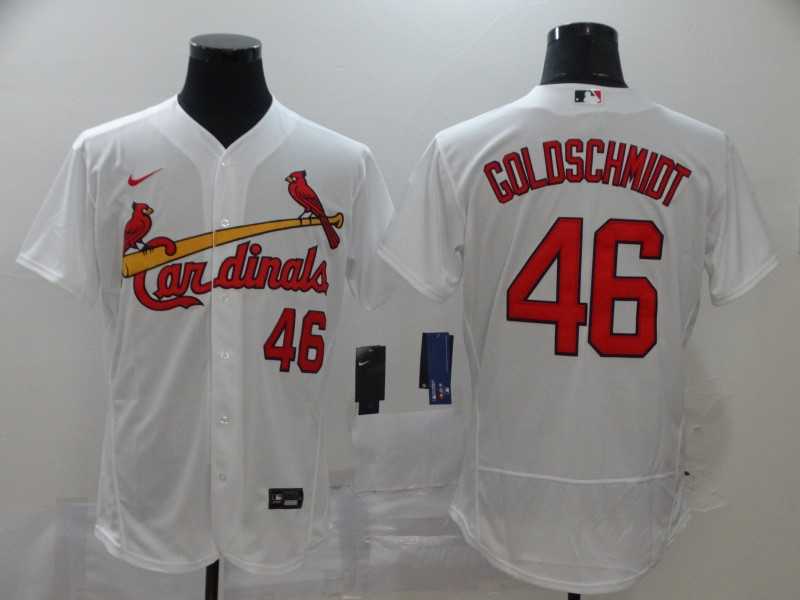 Cardinals 46 Paul Goldschmidt White 2020 Nike Flexbase Jersey,We sell and wholesale Cardinals 46 Paul Goldschmidt White 2020 Nike Flexbase Jersey on line form chian!